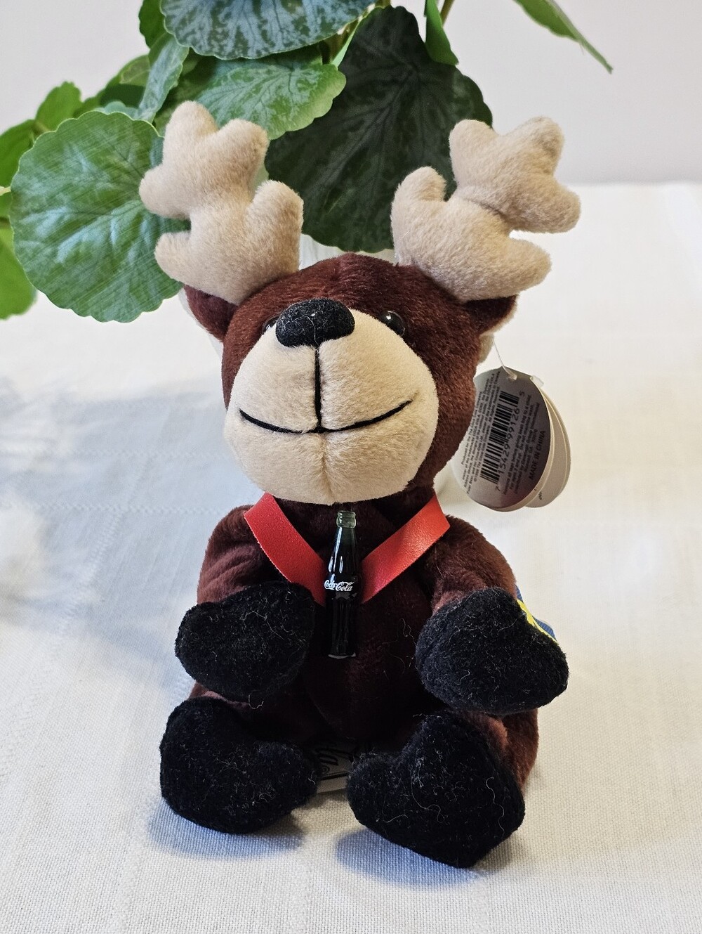 Vintage 1999 Coca-Cola Baltic the Reindeer Sweden Plush #0222 NWT